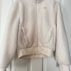 PINK Victoria's Secret Women's Off-White Teddy Jacket